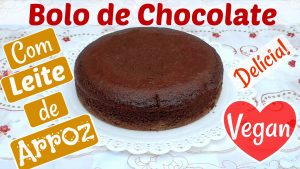 BOLO de CHOCOLATE com LEITE de ARROZ – GOSTOSO E FÁCIL DE FAZER Receitas Veganas