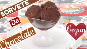 COMO FAZER SORVETE VEGANO de CHOCOLATE Com Massa de ABACATE