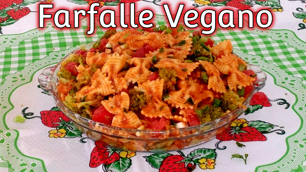 Farfalle com molho vegano