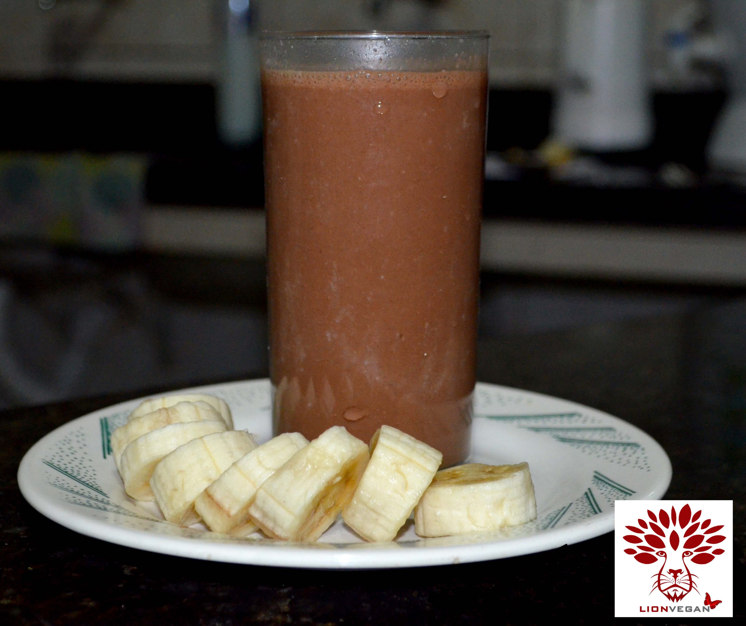 Shake de Banana Com Chocolate Vegan Receita Fácil e Saborosa