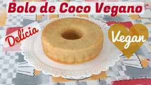Bolo de Coco Vegano FOFINHO Com FLOCOS DE COCO Gostoso, Vegan e Simples
