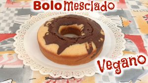 Bolo Mesclado Vegano Fofinho e Sem Lactose