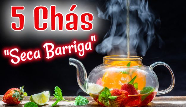 EBOOK GRÁTIS 5 Chás “Seca Barriga”  Melhores Chás Para Emagrecer