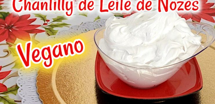 Chantilly de Leite de Nozes Vegano