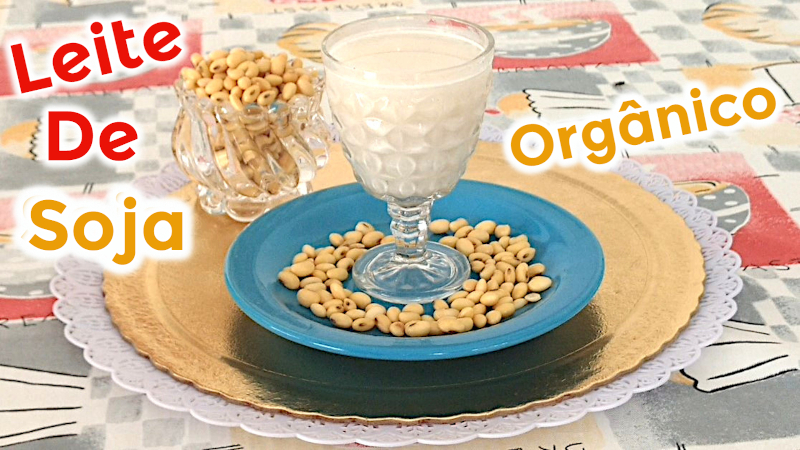 Leite de Soja Orgânico Caseiro -Receita de Leite Vegetal Saudável -Receitas Veganas que amo capa