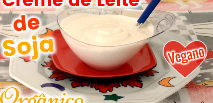 Creme de Leite de Soja Vegano Orgânico Fácil Rápido Simples e Sem Lactose