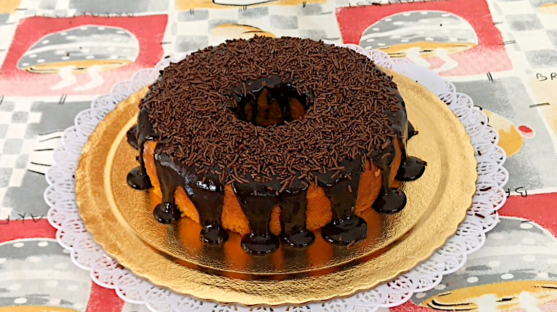 BOLO DE CENOURA BRILHO PRONTO KATIA VEGANA